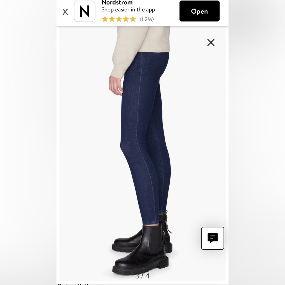 Frame JETSET Denim Blue Skinny crop, stretch, sz 2